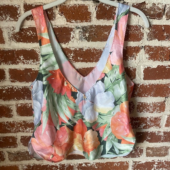 Vintage Val Mode Floral lingerie top - Picture 8 of 8